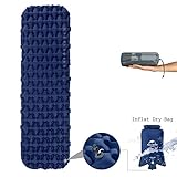 Naturehike Improved Fast Inflating Camping Sleeping Air Pad - with Inflate Dry Bag - Large Size Thick Air Mat with Carry Bag for Backpacking Outdoor Hiking