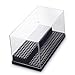 Acrylic Display Case/Box 2 Steps Perspex Dust Proof Show Minifugures and Vinylmation (Black)