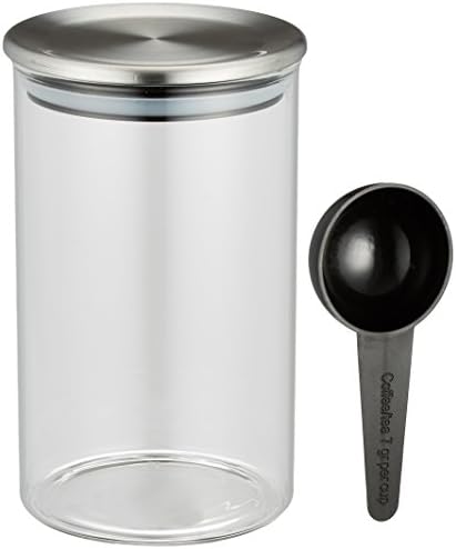 576867 Standard Glass Canister, Stainless Steel Lid, 20.3 fl oz (600 ml), Heat Resistant Glass