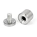 Uxcell a15090900ux0393 Stainless Steel Advertising Nail Glass Standoff Hardware 25x25 mm 20pcs (Pack of 20)