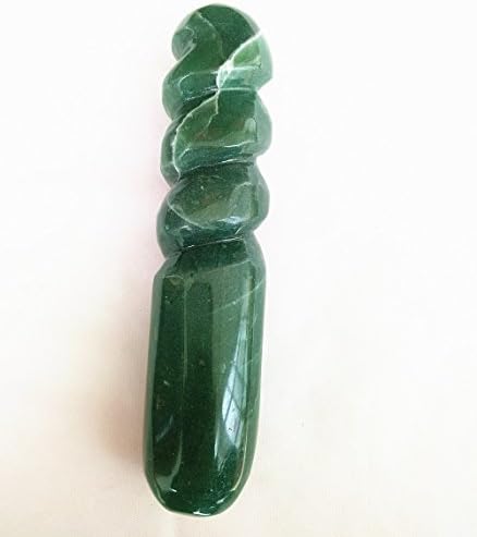 260g natural green Aventurine crystal massage wand gemstone quartz Massage stick