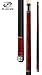 Players C-960 Classic Crimson Birds-Eye Maple with Triple Silver Rings Cue