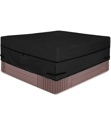Housse De Protection Thermique Pour Spa Carré Ou Rectangulaire | Imperméable, Résistante Aux UV, Avec Cordon élastique