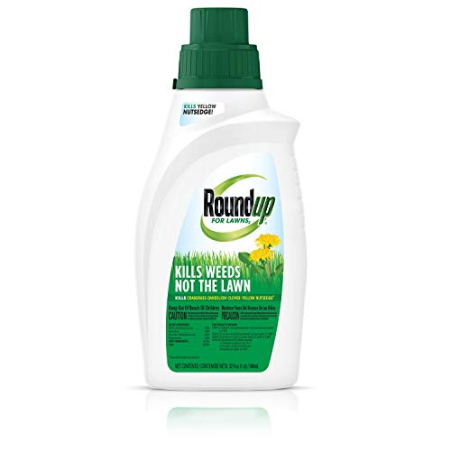 Roundup For Lawns2 Concentrate (Northern) - 32 oz., Lawn Safe Weed Killer For Northern Lawns, Kills Crabgrass, Dandelion, Clover & Yellow Nutsedge, Starts Working Immediately