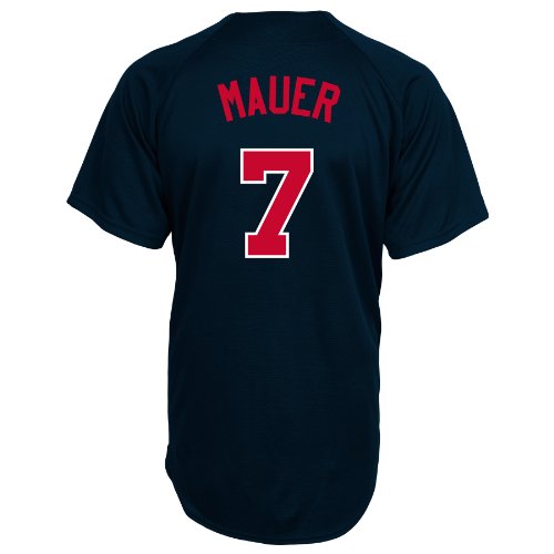MLB Minnesota Twins Joe Mauer Full Button Down Synthetic Replica