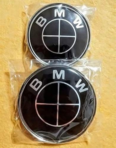 Emblem for capo and trunk two teeth. Replacement emblem 82mm and 74mm. Black whole