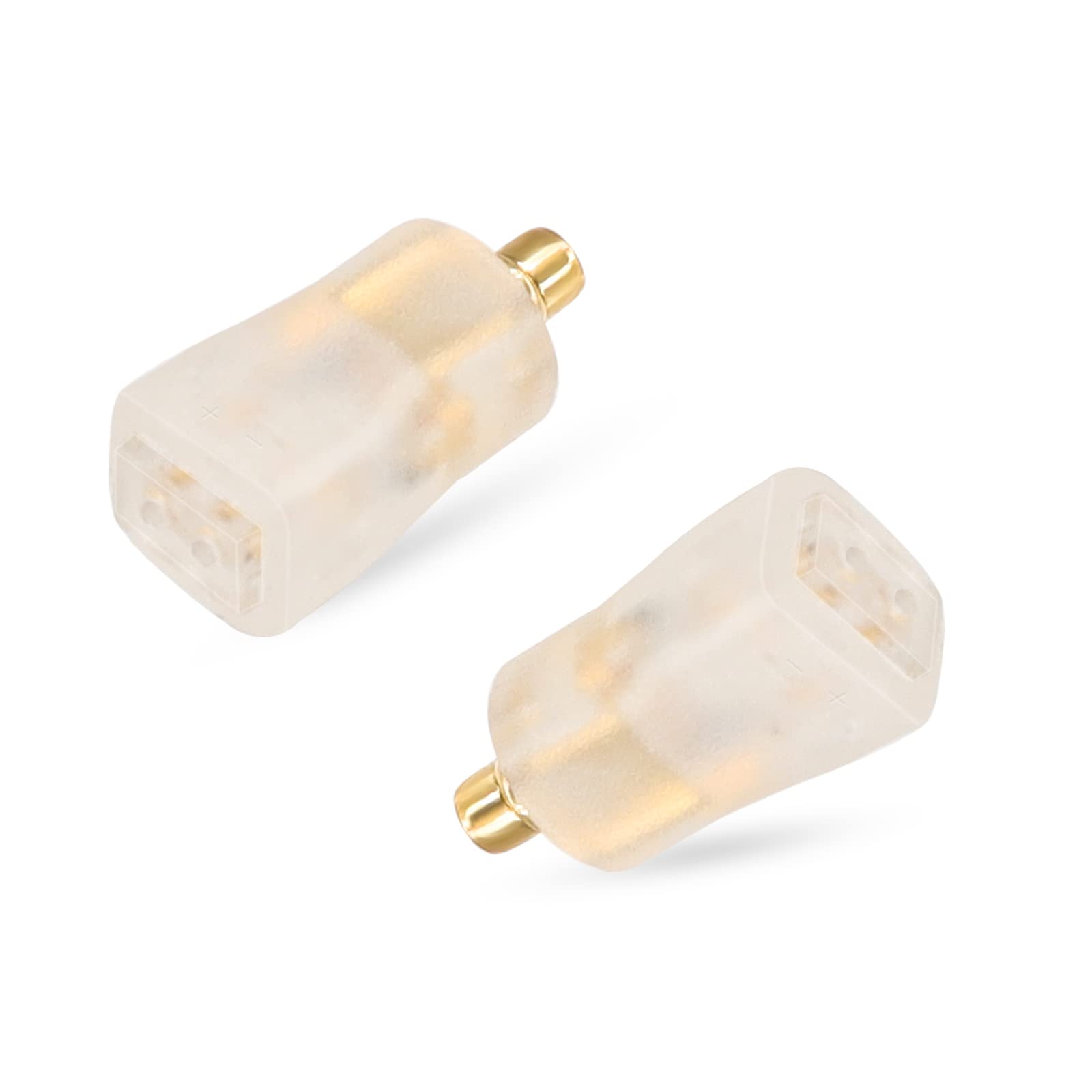 okcsc 0.78 2 Pin QDC Earphone to MMCX Cable Adapter, MMCX Headphone Upgrade Cable Conversion Adapter Connected to for ZSN Pro ZS10 Pro NF2u KZ ZSX AS16 CA4 QDC IEMs Earphones (QDC-MMCX Transparent) — image 1