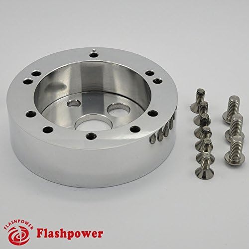 1" Steering Wheel Hub Adapter Conversion Spacer for 5&6 hole Steering Wheel to 3 hole Adapter Polished