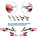 uxcell 10 Pcs 50mm Plastic Handle Test Probe Metal Alligator Clips