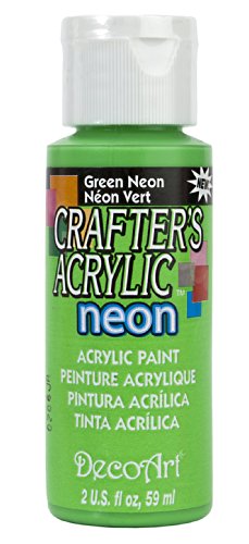 Crafter s acrylic all purpose paint 2 ounces-green neon