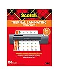 Scotch Thermal Laminating Pouches, 100-Pack, 8.9 x