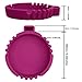 IUNIQEE 15 Cigarette Rest Groove 6.5 Inch Purple Silicone Ashtray, 6.5inch