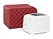 Toaster Dust Cover, Liangxiang Kitchen Toaster Cover Appliance 2 Slice 11W x 8D x 8H (Red)