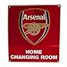 ARSENAL FC Official Home Changing Room Sign Metal Red Club Crest Gunners