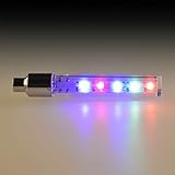 2pcs 32 Changes Bike Bicycle Wheel Tire Valve Cap Spoke Neon 5 LED Lights Lamp