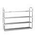 24 Pairs Shoe Rack Organizer Storage Bench - Organize Your Closet Cabinet or Entryway - Easy to Assemble - No Tools Required