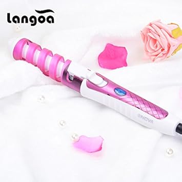 plugged in spiral curling iron