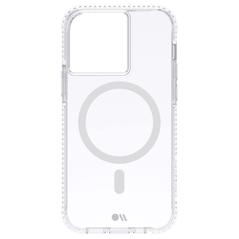 Case-Mate Tough Clear Plus MagSafe Case protective cover compatible with Apple iPhone 14 Pro case clear [Recycled material | 15ft drop protection | Integrated MagSafe charging ring] - Clear — image 1