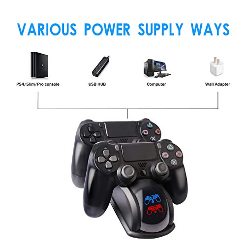3 Controller+Charger+Charging+Playstation4+Indicators