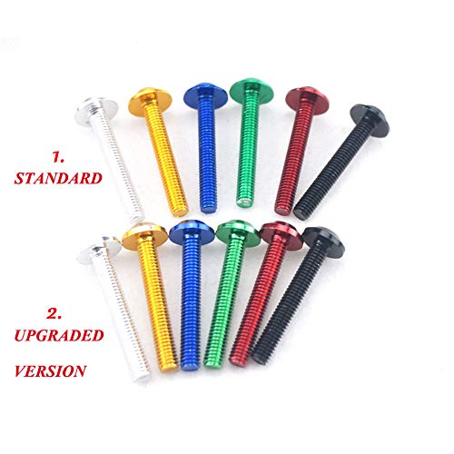 Motorcycle Kits Complete Bolt Fairings Bolt Kits screw Clips For Yamaha Honda Suzuki Bmw Kawasaki Ktm Ducati MT07 MT09 Z1000 CBR1000RR CBR600RR (Blue, 2)