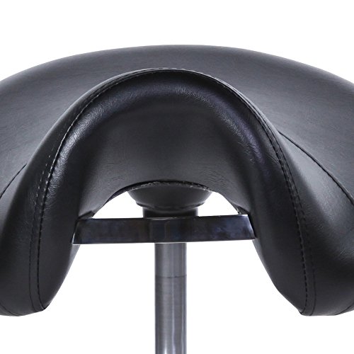 Salon Beauty Equipment Saddle Stool W/ Handle ST-01BLK