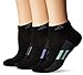 adidas Women's Superlite Stripe Low Cut Socks (3-Pair), Black/Onix/Chalk Purple/Purple Onix/Light Onix Fro, Medium, (Shoe Size 5-10)