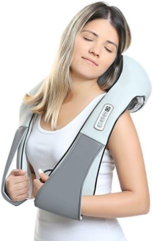 Shiatsu Neck & Back Massager with Heat Therapy by BYCFitness