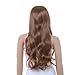 ABING Long Classical Curly Dress Party Wigs For Woman With wig Cap Light Brown