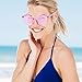 Blulu Round Rimless Sunglasses Tinted Eyewear Transparent Candy Color Sunglasses (Color Set 1, 9 Pieces)