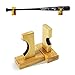 Baseball Bat Display Wall Mount Horizontal, Handmade Solid Bamboo Wood with Felt Liner and Hidden Screws Bat Wall Mount(Bamboo Wood)