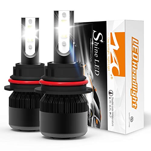 9007 LED Headlight Bulb,NAO HB5 Car LED Headlights Conversion Kit,60W 6400LM 6500K- 1 Yr Warranty