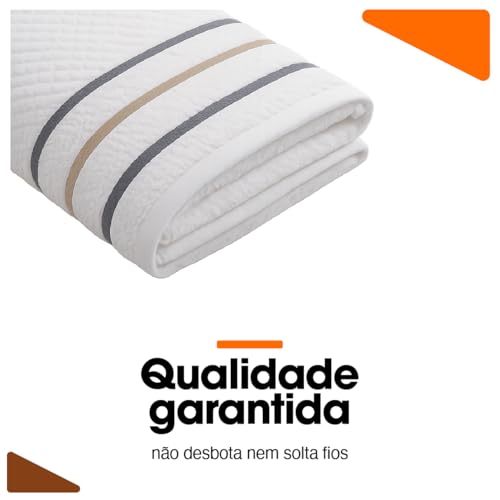 Toalha Banho Gigante Algodão Luxo Macia Alta Absorção Felpuda Premium Fio Penteado Hotel Spa Cor Branco