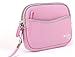 High Quality Water-Resistant Neoprene Case with Front Zip Compartment in Pink for NEW Nikon Coolpix W300 / Nikon Coolpix A100 / Nikon CoolPix AW130 and CoolPix S33 - by DURAGADGET