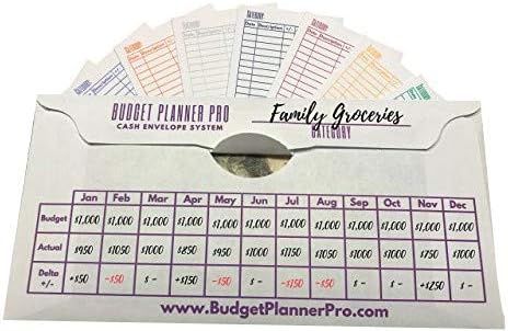 Cash Envelope System Budget Planner Wallet Organizer for Budgeting, Saving Money and Debt Relief, Durable with a Quick and Easy Open and Close Flap (12 Pack Assorted Colors)