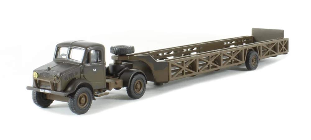 Oxford Diecast 1:76 Bedford OX Queen Mary Trailer RAF 108 Repair Salvage Unit Tunisia 1943 Collectable model 76BD011