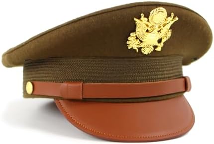 Amazon.com: WWII Military Officer's Pilot Crusher Cap, US Army Air
