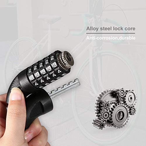 image for Blusmart Bike Lock 6-Feet Bike Cable Locks Bicycle Lock Basic Self Coi
