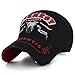 ililily Washed Cotton Stitched Buffalo Vintage Style Baseball Cap (5 Colors)