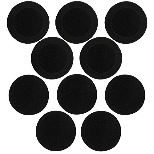 On-Ear Cushion Replacement Ear Pads 50mm / 2" Foam Earphone Cushions EarPad Headphone Headset Covers (5 Pairs) Pack of 10