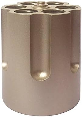 6-hole Revolver Pen Holder Gun Cylinder Pencil Container Military Hobbyist's Office Decoration &amp; Gift Desktop Pen Holder--Lock &amp; Load Your Favorite Pens and Pencils A145 Gold