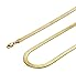 Jstyle Stainless Steel Necklace for Men Women Nickel-Free Herringbone Chain 16
