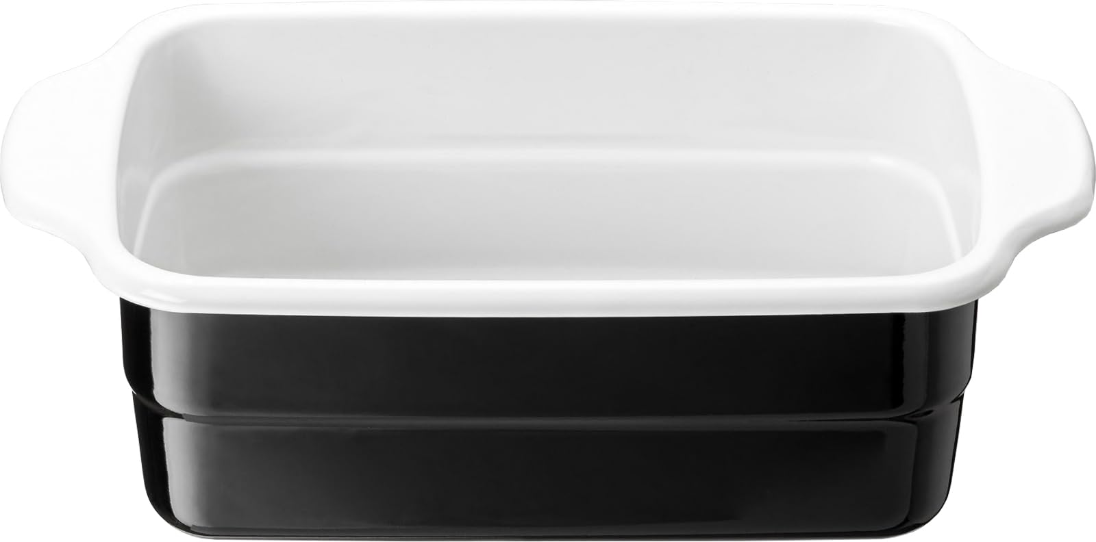 高木金属工業 takagi metal ホーロー 揚げ物 鍋 天ぷら鍋 天麩羅鍋 角型 28.3×16.1×8.7cm ブラック 最大使用油量約1.0L 長めの食材に最適 小さい 小型 内側が白いので汚れがわかる HT-KBW商品画像