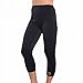 Zaggora Hot Pants High Rise Capri - Black - Thermo Slimming Leggings