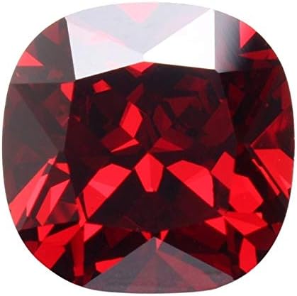 Dalas Unique 12,85 CT 12 mm Cuadrado Sangre Rojo rubí sin Calentar ...