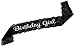 Birthday Girl Lace Sash - Great for Sweet 16, 18th, 21st, 30th, 40th Birthday Parties