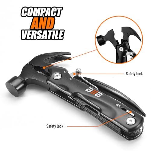 Biib multifunctional hammer, 12-in-1 gadgets for men, men’s advent calendar, gifts for men, cool tool, small gifts for dad or grandpa, DIYers, men, boyfriend