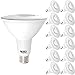 Sunco Lighting 10 Pack Outdoor Led Flood Light Waterproof PAR38 LED Bulb, Dimmable, 13W=100W, 2700K Soft White, 1050lm, E26 Base, UL Energy Star Listed