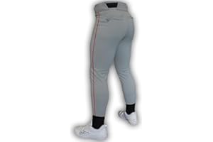 Dirty Mids Original Piped Baseball Pants, Pro Fit, Reinforced Design, Anti-Slip Waistband, XS to X