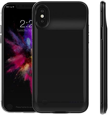 iPhone X BATTERY Case, Tessera [RECHARGEABLE PORTABLE CHARGING CASE][5200 mAh] External Battery + Protective + Juice Pack + Power Bank Cover + Charging Case for Apple iPhone 10 (5.8")(2017)