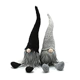 ITOMTE Handmade Swedish Tomte, Santa - Scandinavian Gnome Plush Figurines - Gnome Elf Christmas Ornaments Gift - Home Christmas Decoration - 18 Inches, 2 Packs
